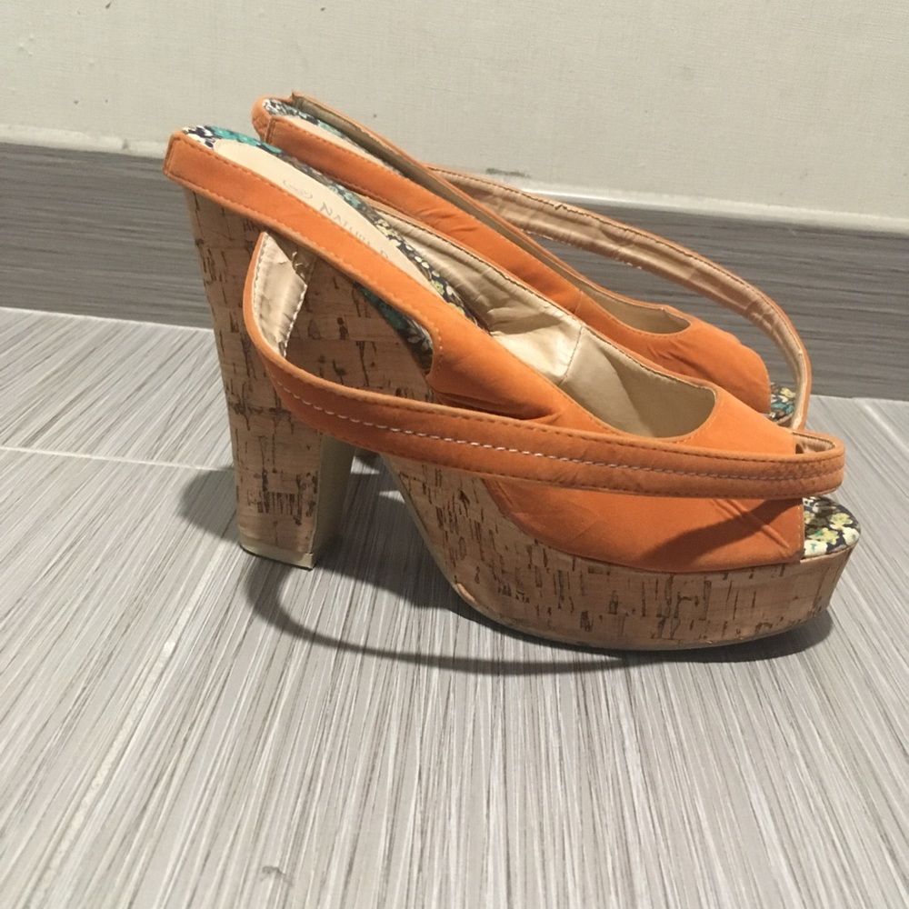 High heeled shoes